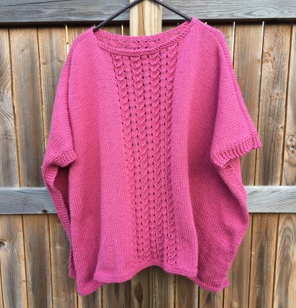 Lace Panel Poncho