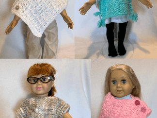 Any Season Ponchos For 18-Inch Dolls