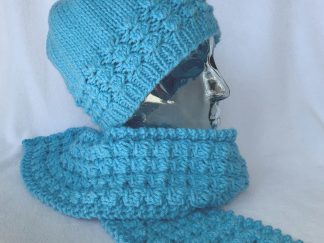 Winter Iceberg Neck Scarf and Hat