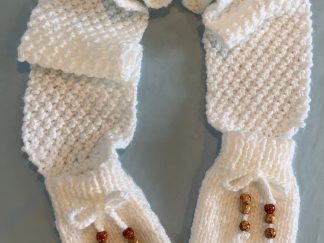 Mitten End Pocket Scarf With Matching Hat