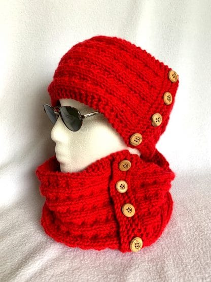 Button It Headband and Matching Cowl