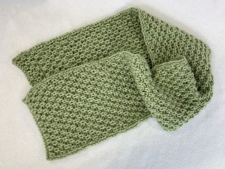Mock Honeycomb Scarf Knitting Pattern