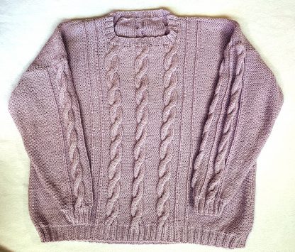 “By the Beach” Cabled Pullover Sweater - Image 2