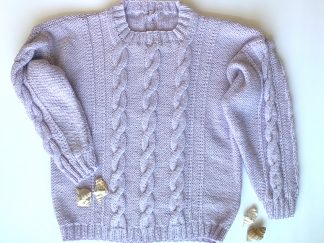 “By the Beach” Cabled Pullover Sweater