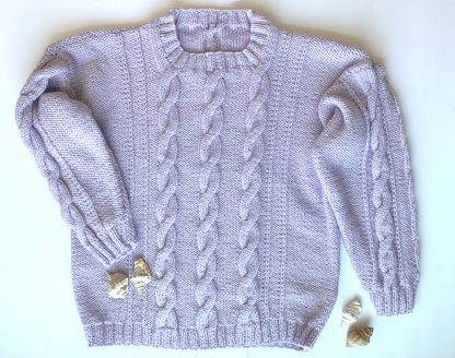 “By the Beach” Cabled Pullover Sweater