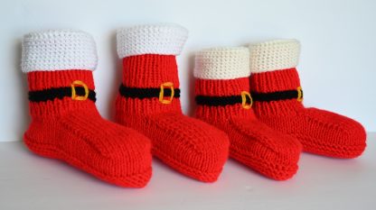 Santa Boot Slippers for Adults - Image 2