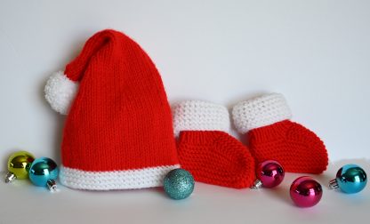Santa Baby Hat and Booties