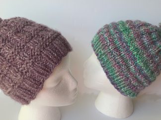 Two Last Minute Knit Hats