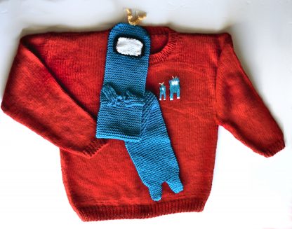 My Pal Dino Sweater (or Spaceman Sweater) and Matching Hats - Image 4