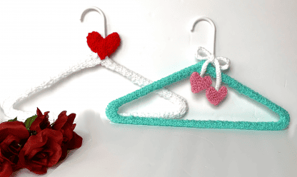 Have a Heart Clothes Hangers- Scrap yarn friendly!
