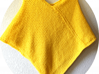 Reversible Texture Knit Poncho