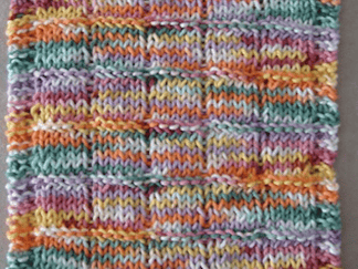 Grid Pattern Dishcloth
