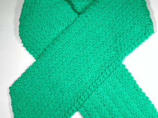 Textured Diagonol Stitch Scarf