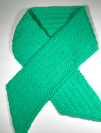 Textured Diagonol Stitch Scarf