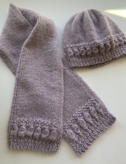 Dew Drop Hat and Scarf Set