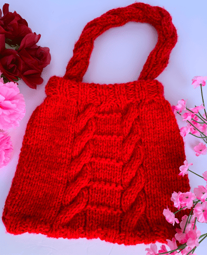 Snazzy Cabled Purse