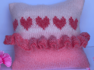 Ruffled Heart Pillow