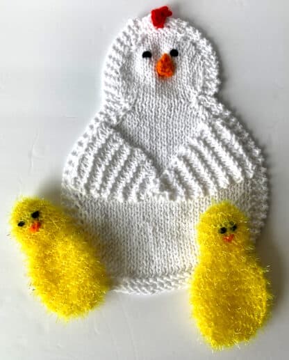 Mama Hen Dishcloth with Baby Chick Scrubbies - Image 2