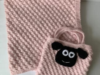 Popcorn and Bubbles Baby Blanket, With Matching Tote Bag