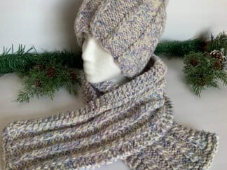 Tweedy Twist Hat and Scarf