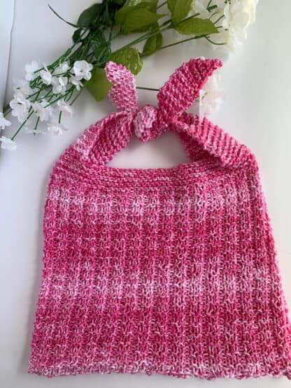 Reversible Tie Top Tote Bag