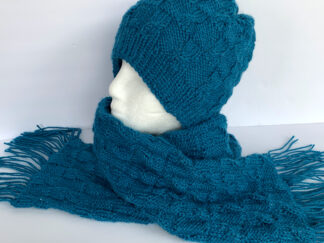 Mini Cabled Hat and Scarf