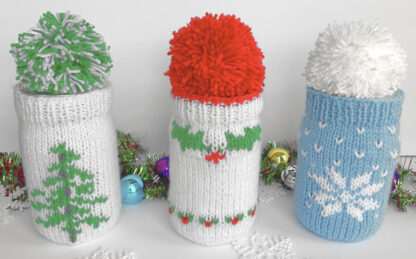 Holly Jolly Gift Jar Covers - Image 2