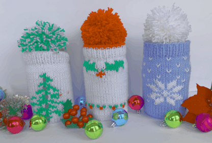Holly Jolly Gift Jar Covers - Image 3