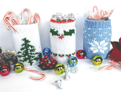 Holly Jolly Gift Jar Covers