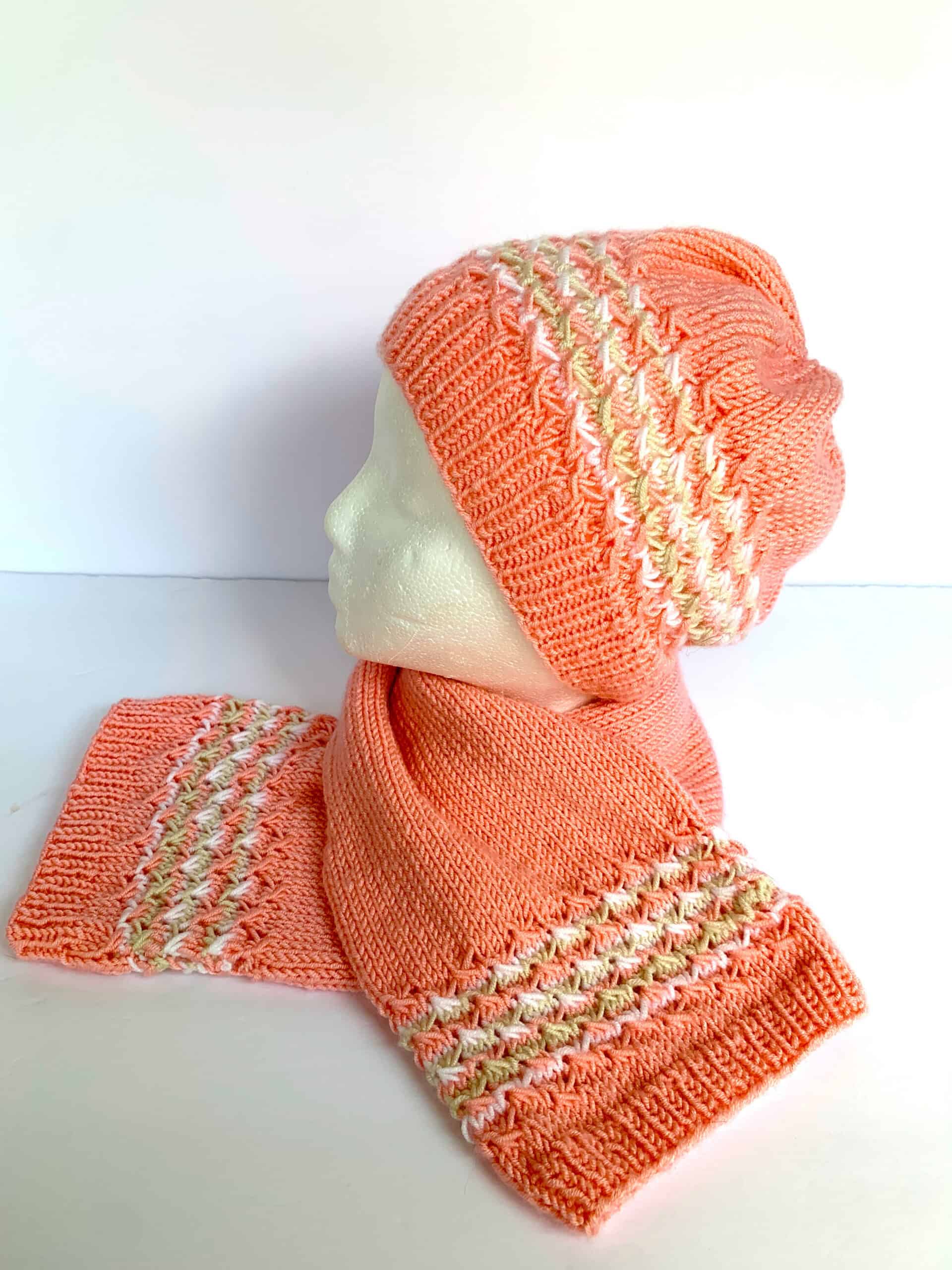 Feather Light Hat and Scarf Set - Image 2