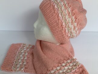 Feather Light Hat and Scarf Set