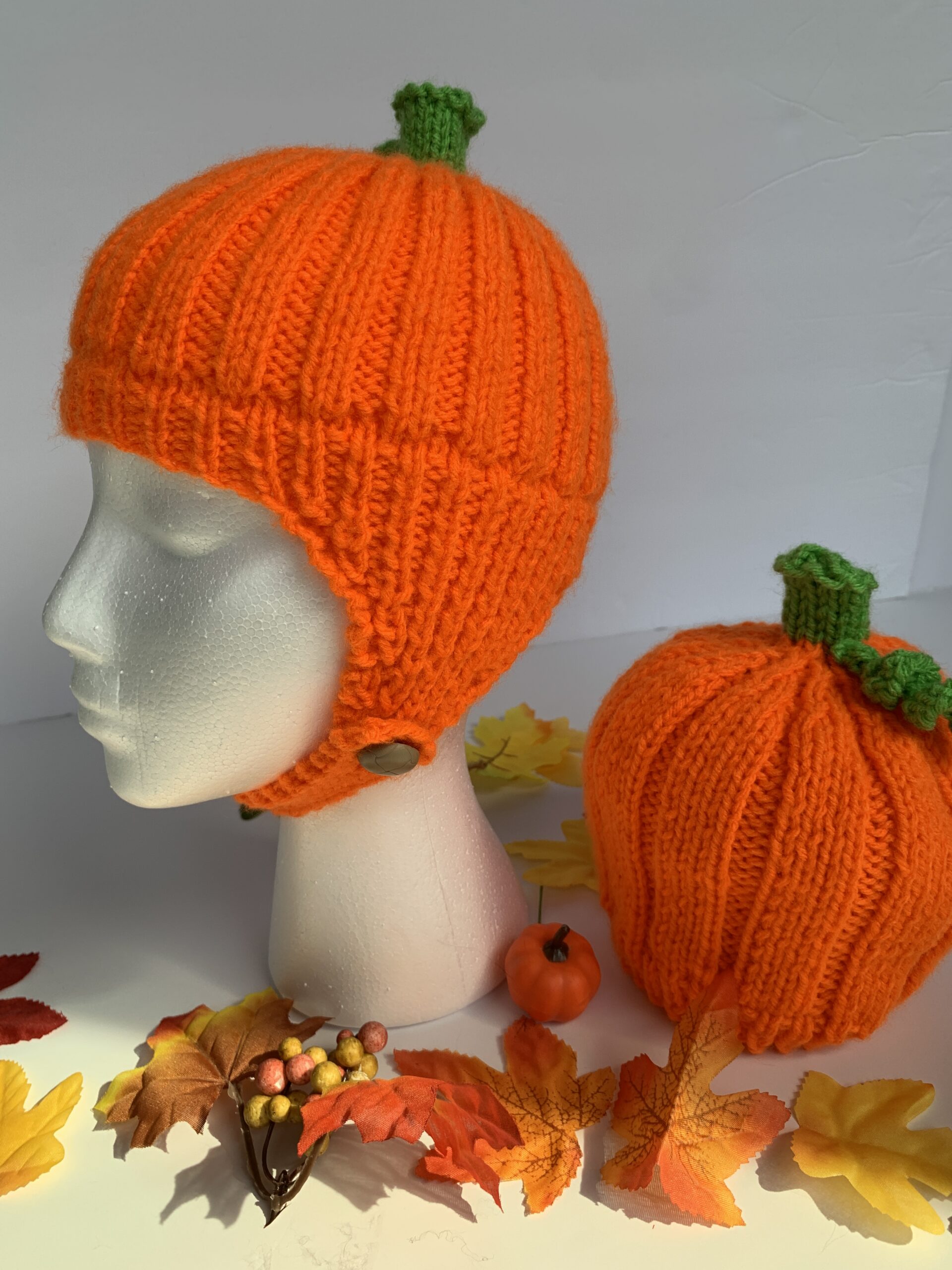 Pumpkin Head Hats for Little Ones